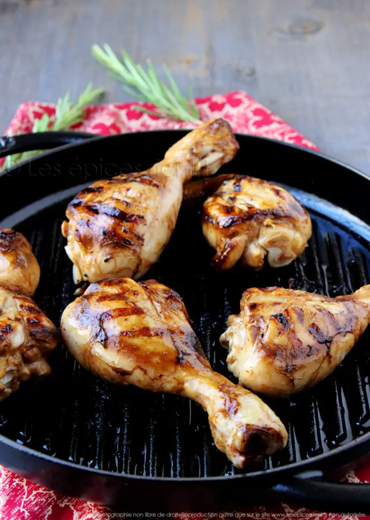 Pilons De Poulet Grill S Marinade Au Sirop D Rable Et Pices Les