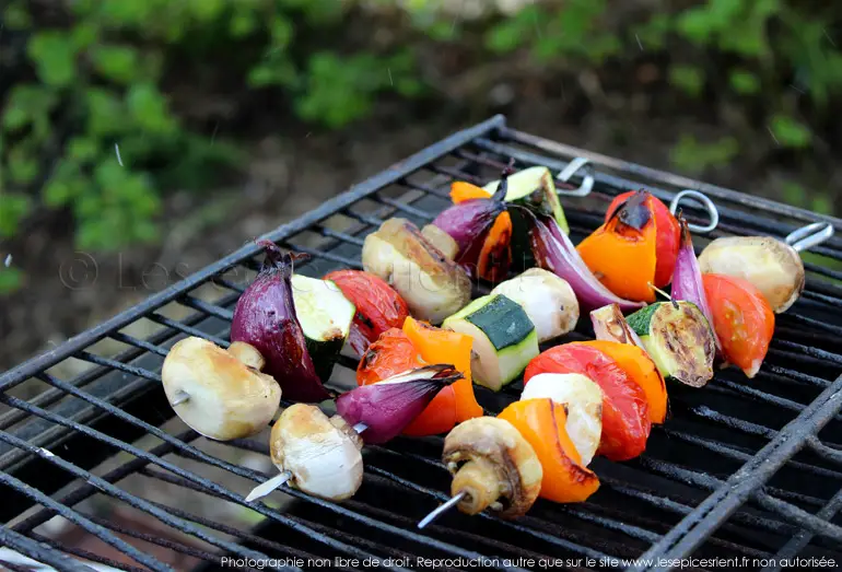 Brochettes de légumes grillés facile : découvrez les recettes de Cuisine  Actuelle