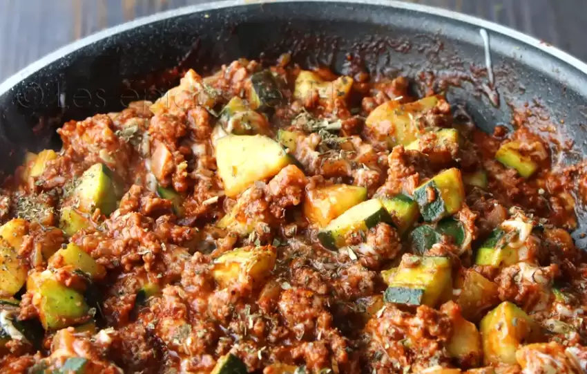 Courgettes Bolognaise, fondantes & parfumées