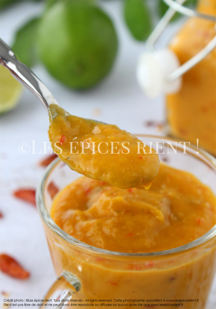 Recette de ma sauce piquante à la mangue : Hot Spicy Mango sauce