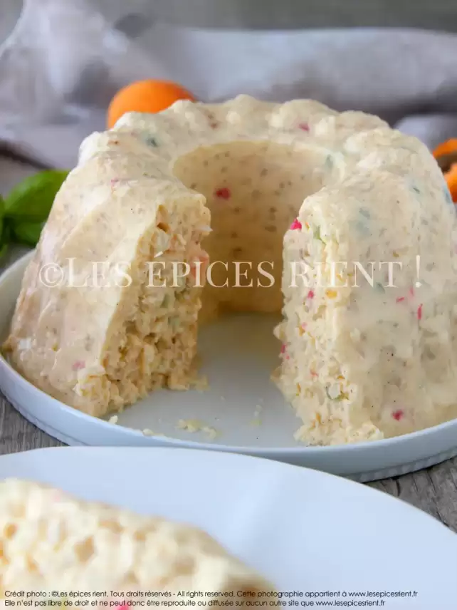 Riz à l'impératrice, fruits confits au Kirsch et coulis d'abricots