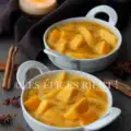 Gratin de mangue, sabayon parfumé aux épices douces